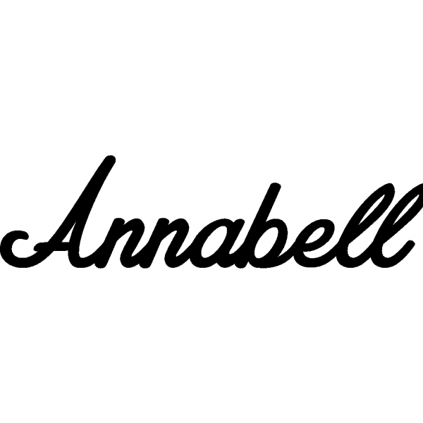 Annabell - Schriftzug aus Birke-Sperrholz