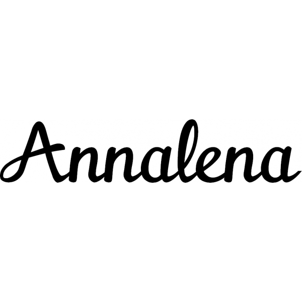 Annalena - Schriftzug aus Birke-Sperrholz