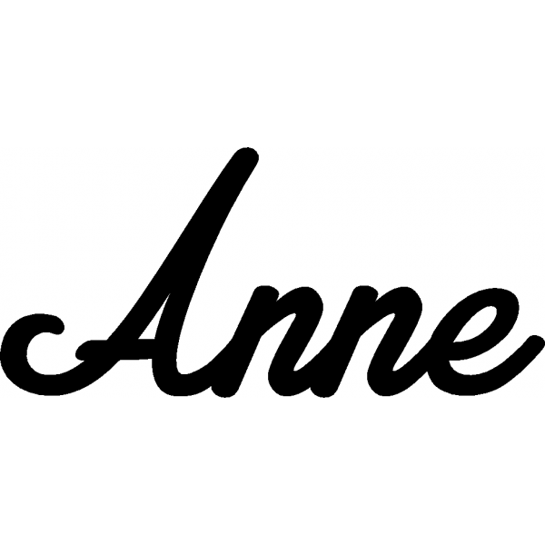Anne - Schriftzug aus Birke-Sperrholz