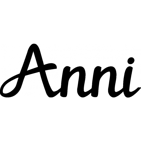 Anni - Schriftzug aus Birke-Sperrholz