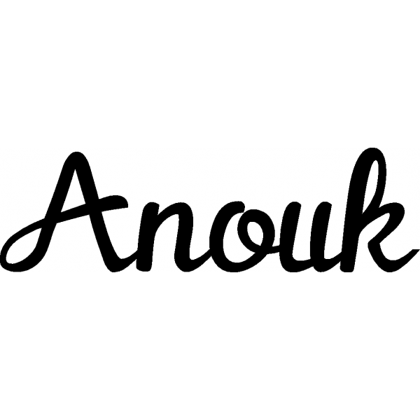 Anouk - Schriftzug aus Birke-Sperrholz