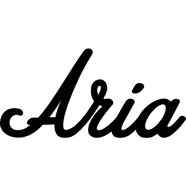 Aria - Schriftzug aus Birke-Sperrholz