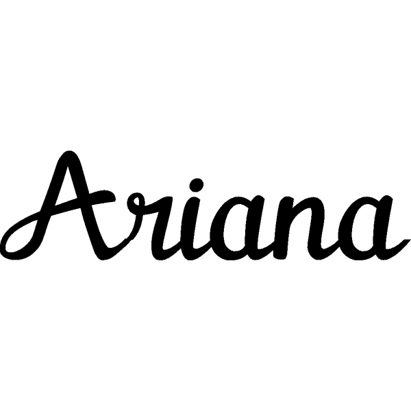 Ariana - Schriftzug aus Birke-Sperrholz