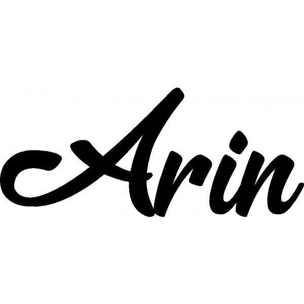 Arin - Schriftzug aus Birke-Sperrholz
