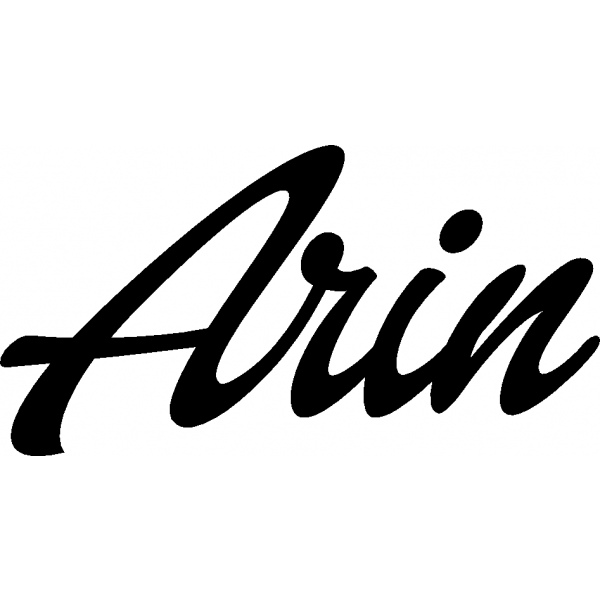 Arin - Schriftzug aus Birke-Sperrholz