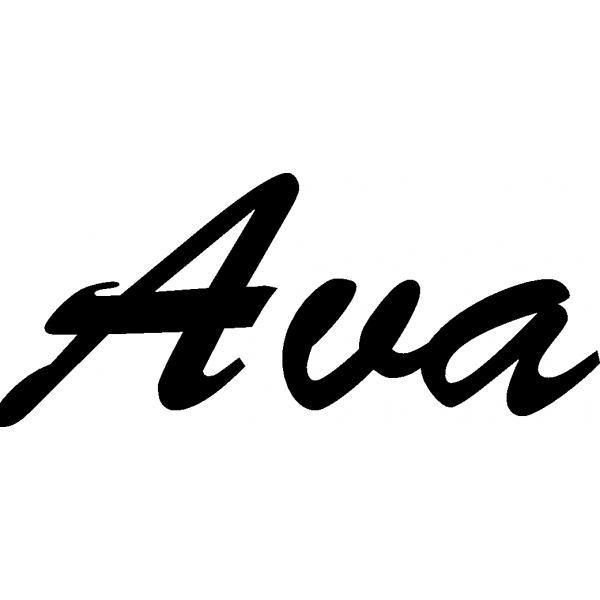 Ava - Schriftzug aus Birke-Sperrholz