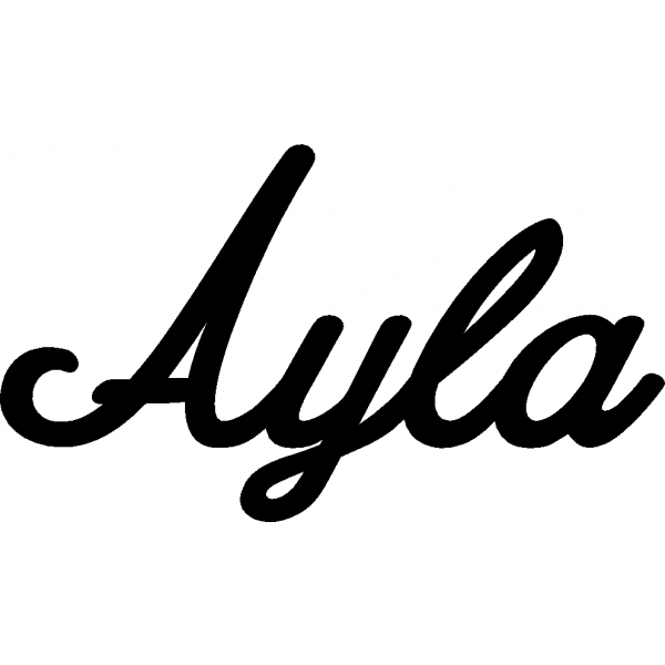 Ayla - Schriftzug aus Birke-Sperrholz