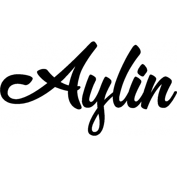 Aylin - Schriftzug aus Birke-Sperrholz
