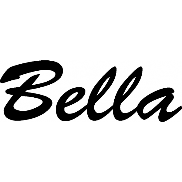 Bella - Schriftzug aus Birke-Sperrholz