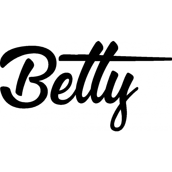 Betty - Schriftzug aus Birke-Sperrholz