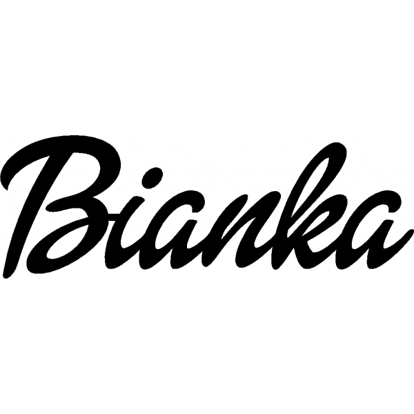 Bianka - Schriftzug aus Birke-Sperrholz
