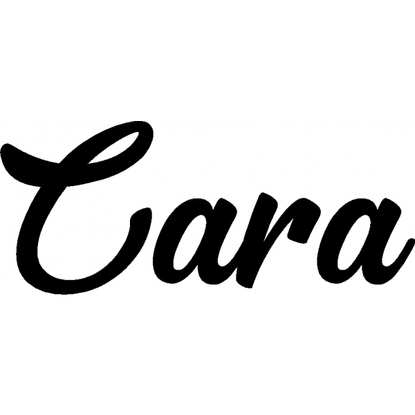 Cara - Schriftzug aus Birke-Sperrholz