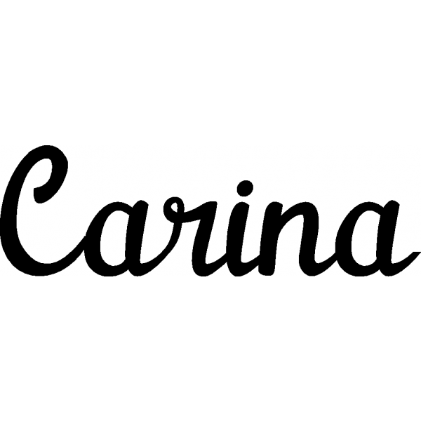 Carina - Schriftzug aus Birke-Sperrholz