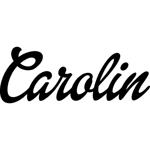 Carolin - Schriftzug aus Birke-Sperrholz
