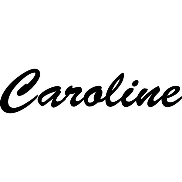 Caroline - Schriftzug aus Birke-Sperrholz