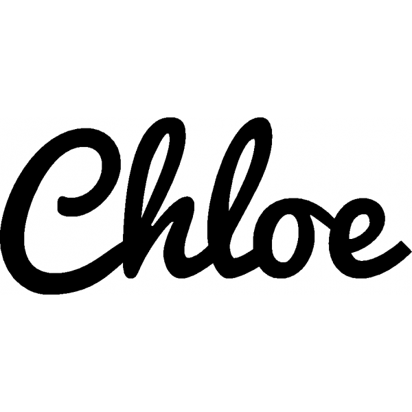 Chloe - Schriftzug aus Birke-Sperrholz