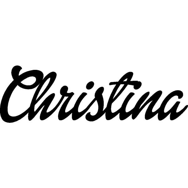 Christina - Schriftzug aus Birke-Sperrholz