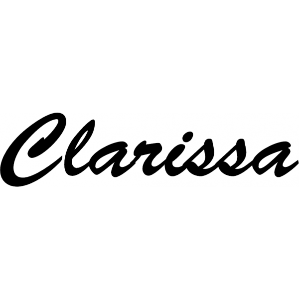 Clarissa - Schriftzug aus Birke-Sperrholz