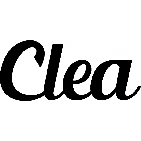 Clea - Schriftzug aus Birke-Sperrholz