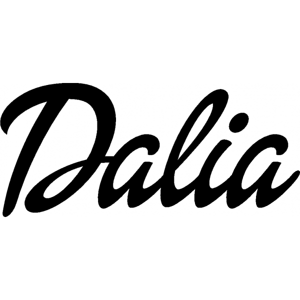 Dalia - Schriftzug aus Birke-Sperrholz