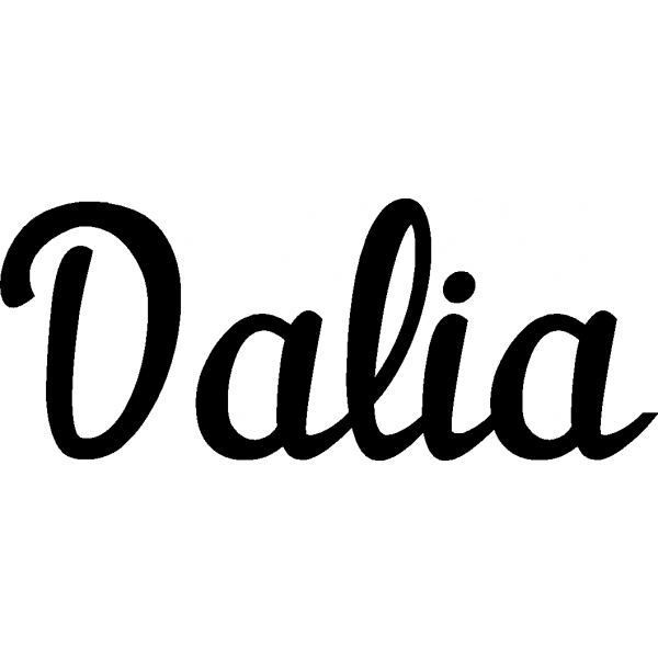 Dalia - Schriftzug aus Birke-Sperrholz