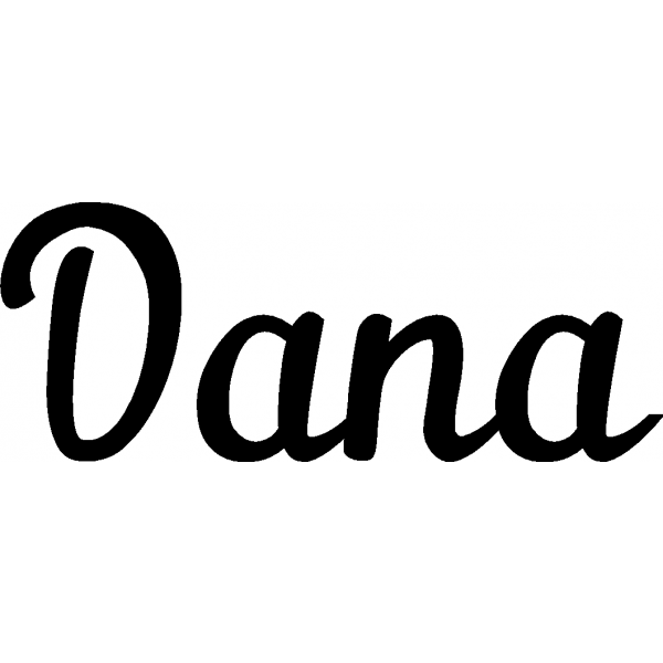 Dana - Schriftzug aus Birke-Sperrholz
