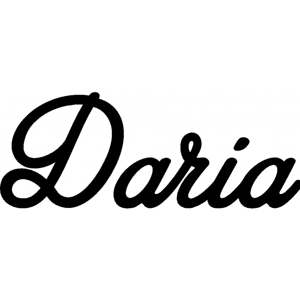 Daria - Schriftzug aus Birke-Sperrholz