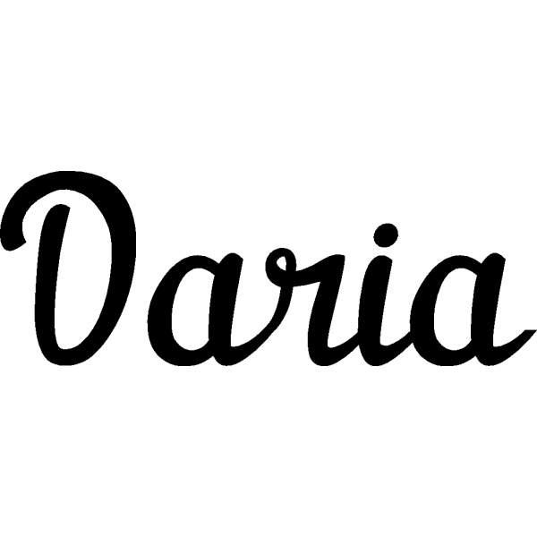 Daria - Schriftzug aus Birke-Sperrholz