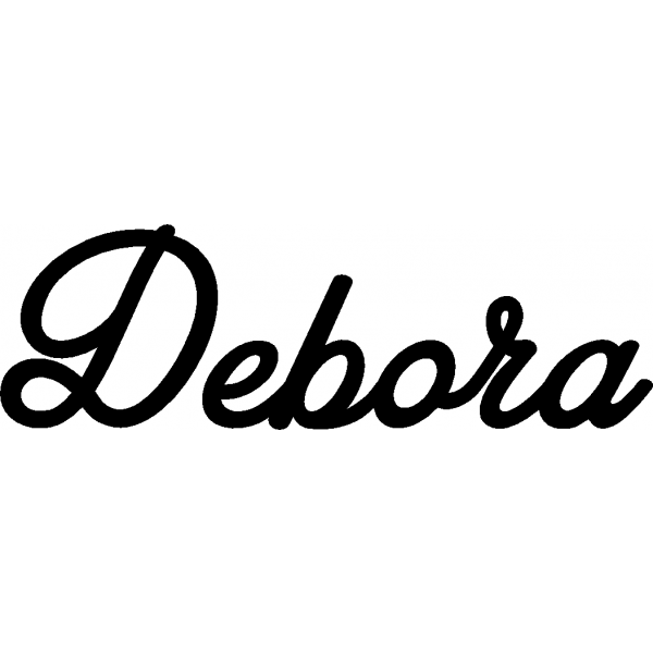 Debora - Schriftzug aus Birke-Sperrholz