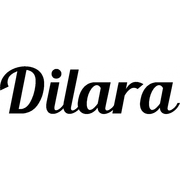 Dilara - Schriftzug aus Birke-Sperrholz