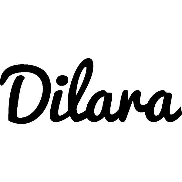 Dilara - Schriftzug aus Birke-Sperrholz