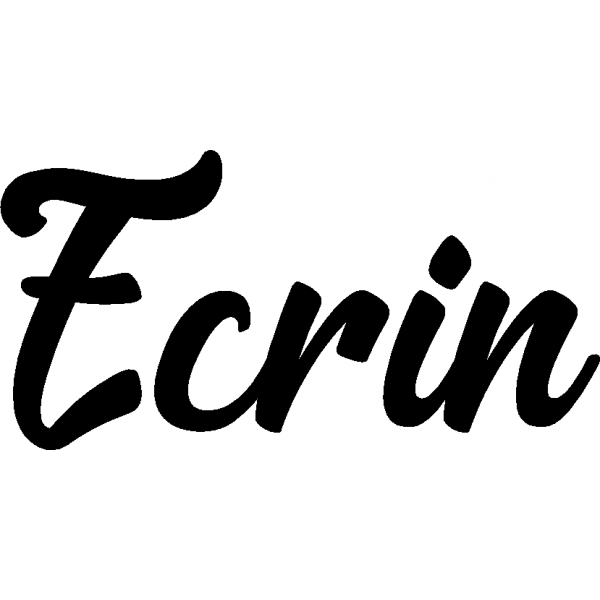 Ecrin - Schriftzug aus Birke-Sperrholz