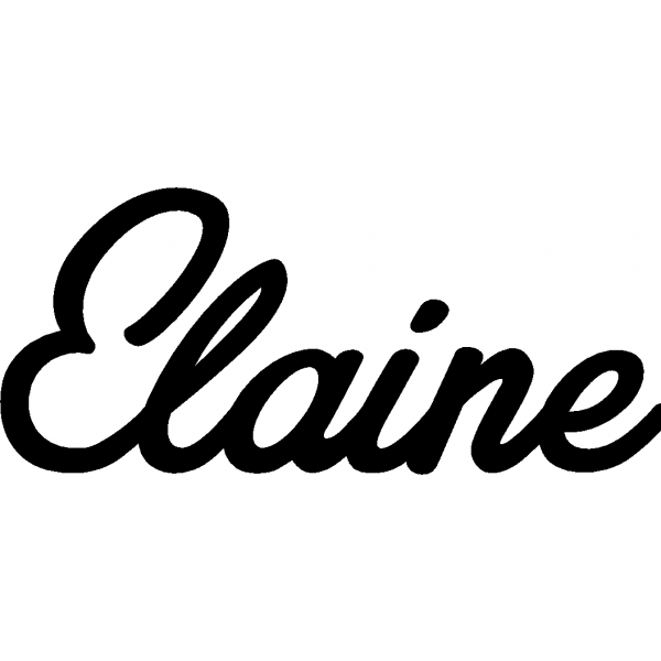 Elaine - Schriftzug aus Birke-Sperrholz