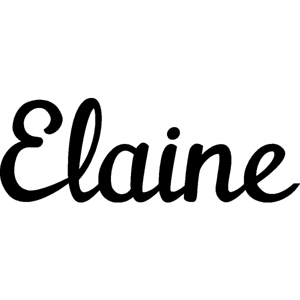 Elaine - Schriftzug aus Birke-Sperrholz