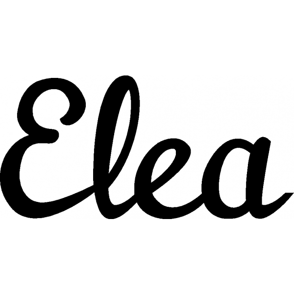 Elea - Schriftzug aus Birke-Sperrholz