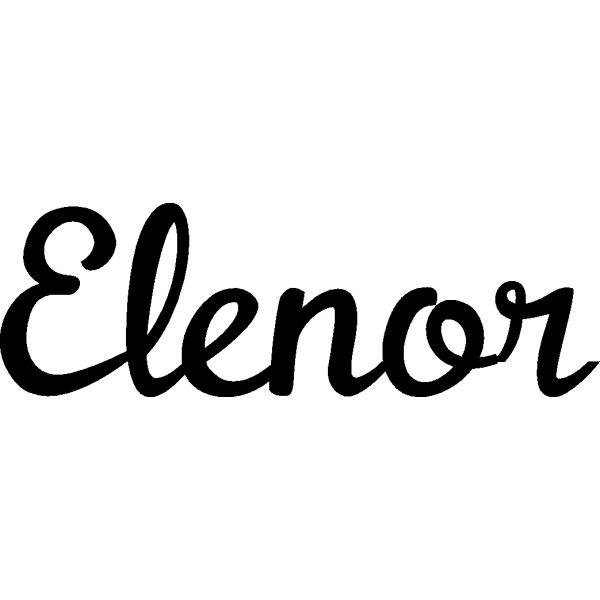 Elenor - Schriftzug aus Birke-Sperrholz