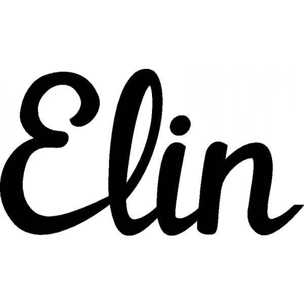 Elin - Schriftzug aus Birke-Sperrholz