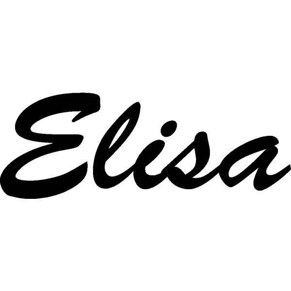 Elisa - Schriftzug aus Birke-Sperrholz