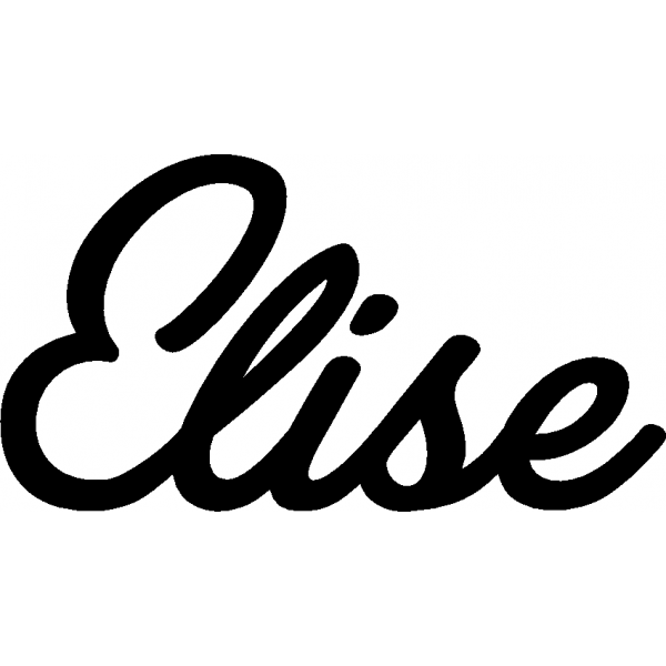 Elise - Schriftzug aus Birke-Sperrholz