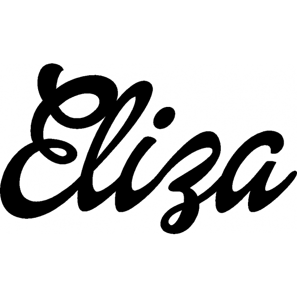 Eliza - Schriftzug aus Birke-Sperrholz