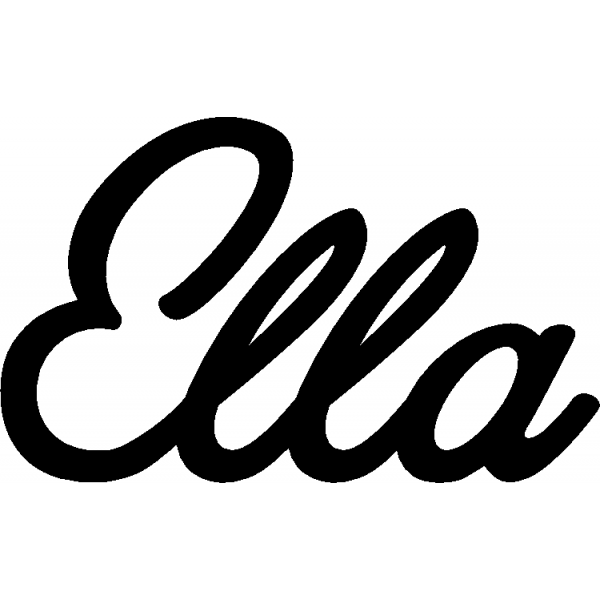 Ella - Schriftzug aus Birke-Sperrholz