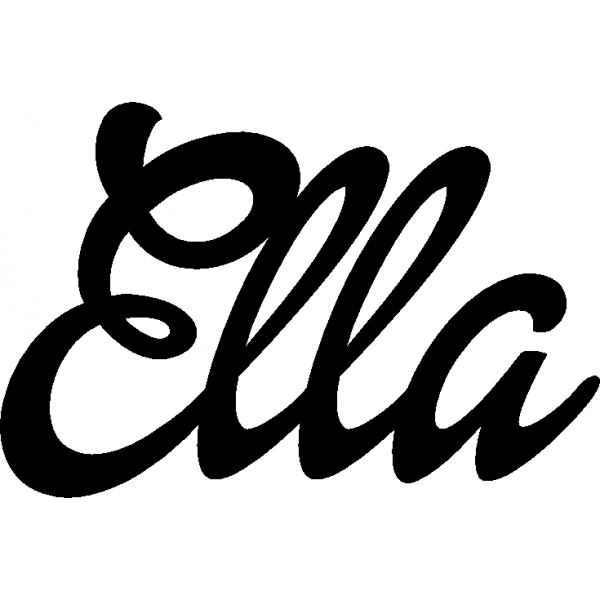 Ella - Schriftzug aus Birke-Sperrholz
