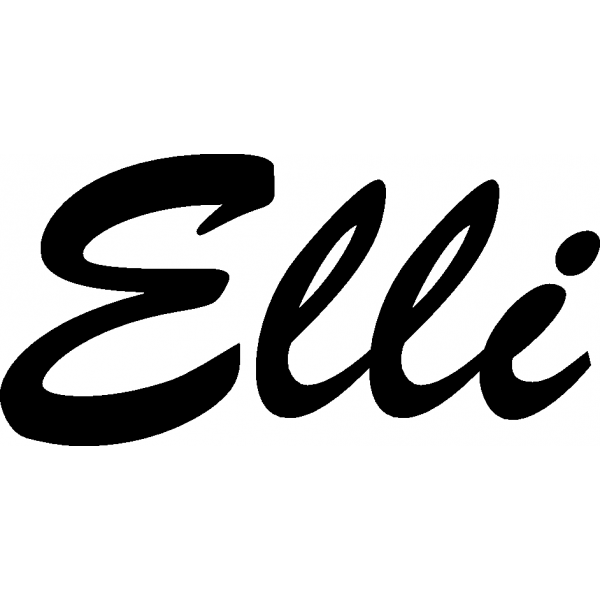 Elli - Schriftzug aus Birke-Sperrholz