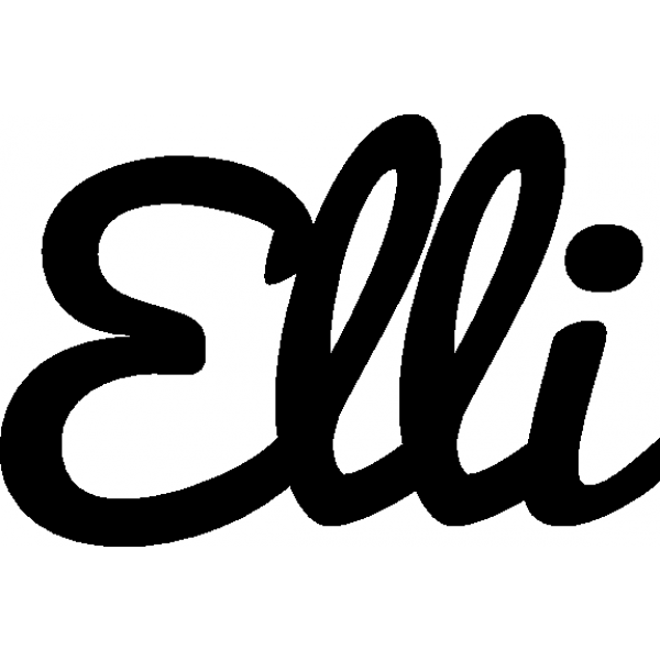 Elli - Schriftzug aus Birke-Sperrholz