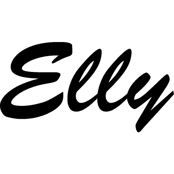 Elly - Schriftzug aus Birke-Sperrholz