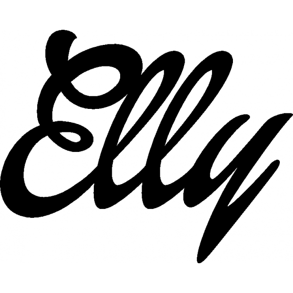Elly - Schriftzug aus Birke-Sperrholz