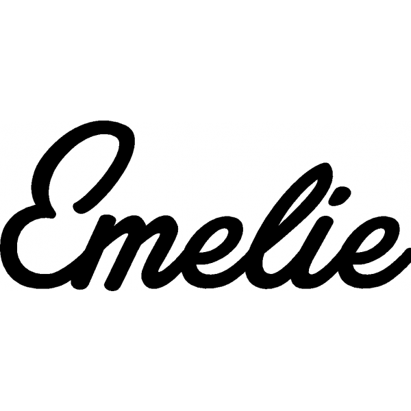 Emelie - Schriftzug aus Birke-Sperrholz