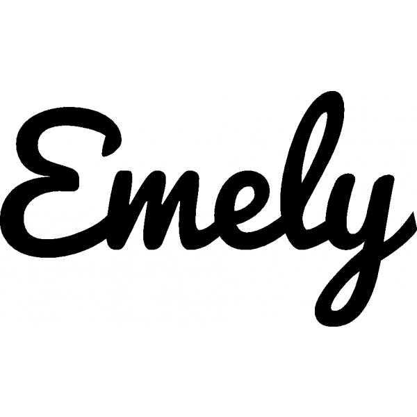 Emely - Schriftzug aus Birke-Sperrholz