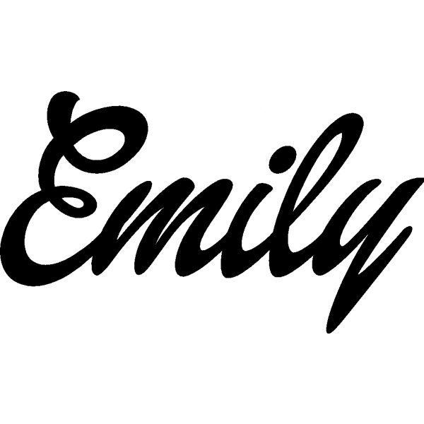 Emily - Schriftzug aus Birke-Sperrholz