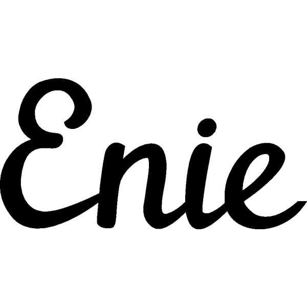 Enie - Schriftzug aus Birke-Sperrholz